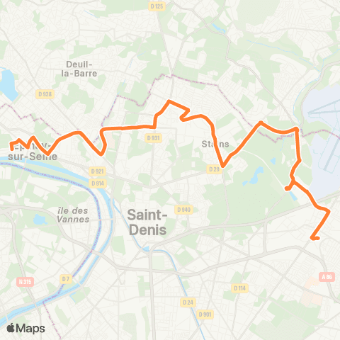 Substitution Tramway Bus de substitution Tramway T11 map
