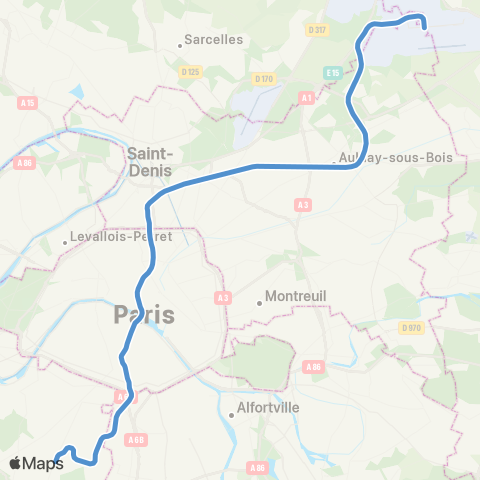 RATP/SNCF Aéroport CDG • Mitry-Claye <>︎ Robinson • Antony • St-Rémy-lès-Chevreuse map