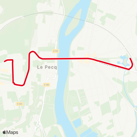Substitution RER RATP/SNCF Bus de substitution RER A map