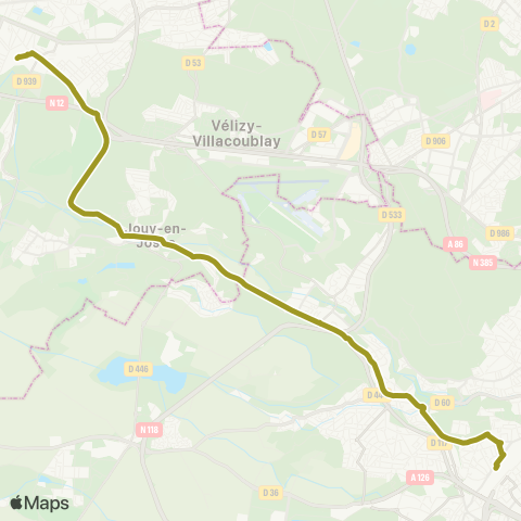 Substitution Transilien/TER SNCF Bus de substitution Train V map