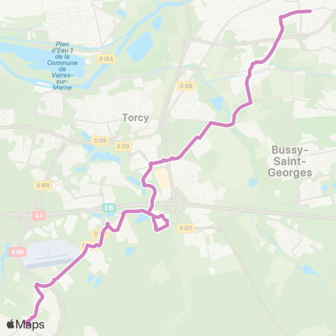 Île-de-France Mobilités St-Laurent (Rue Brébion) <> Les Lions de Beaubourg map
