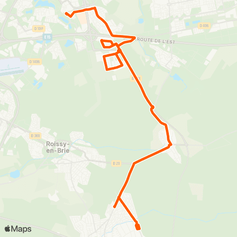 Île-de-France Mobilités Gare de Torcy <> Fleuriste map
