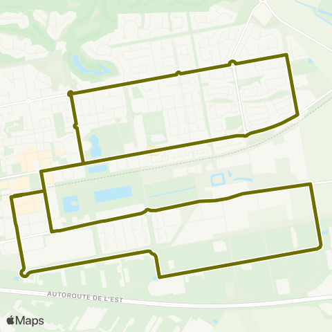 Île-de-France Mobilités Gare de Bussy-St-Georges <> Gare de Bussy-St-Georges map
