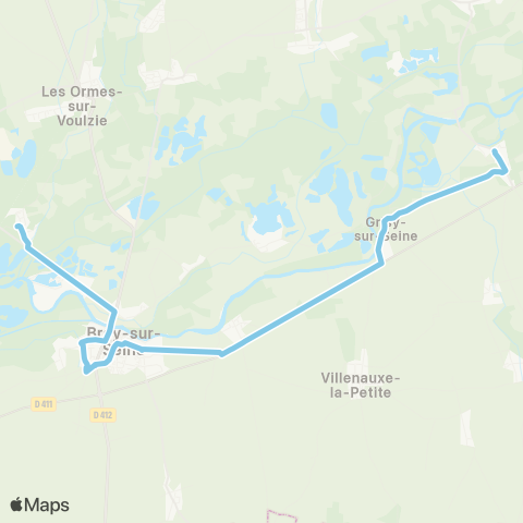 Île-de-France Mobilités Saint Sauveur <> Place du Calvaire map