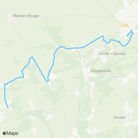Île-de-France Mobilités Ville Haute Quai 5 <> Le Villé map