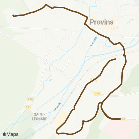 Île-de-France Mobilités Ville Haute Quai 5 <> Gare SNCF Quai 1 map