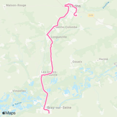 Île-de-France Mobilités La Borne Blanche <> Lycée les Pannevelles map