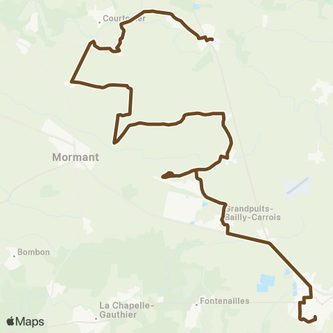Île-de-France Mobilités Lycée H. Becquerel <> Le Lavoir map