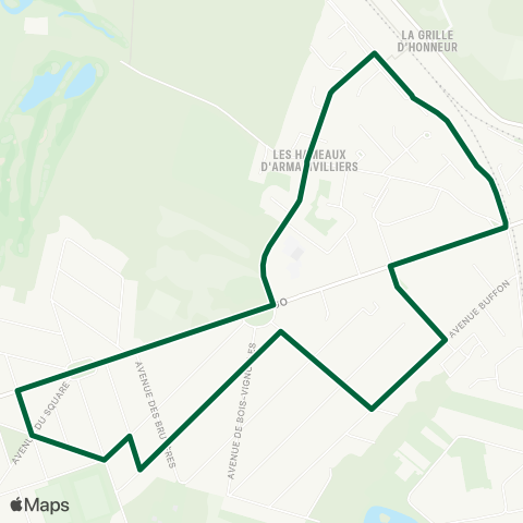 Île-de-France Mobilités Gare de Gretz-Armainvilliers <> Gare de Gretz-Armainvilliers map