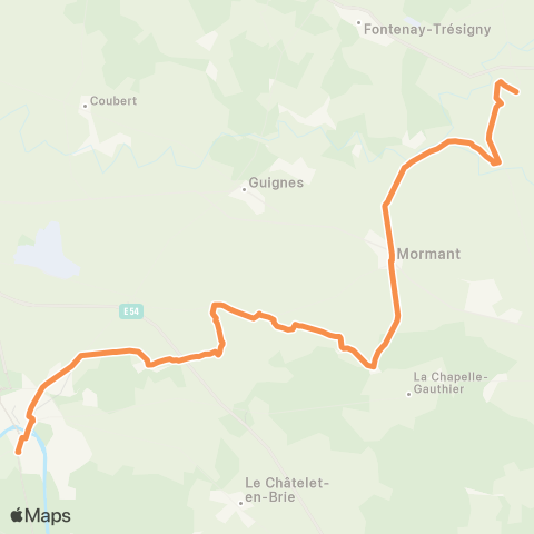 Île-de-France Mobilités Avenue de Meaux <> Château map