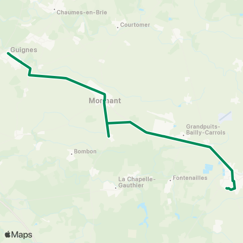Île-de-France Mobilités Église <> Collège Barthélémy map