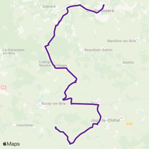 Île-de-France Mobilités Cité Scolaire <> Mairie map