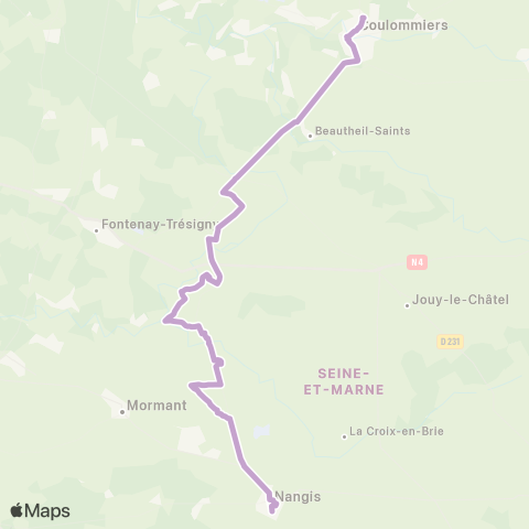 Île-de-France Mobilités Cité Scolaire Quai 2 <> Collège Barthélémy map