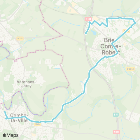 Île-de-France Mobilités Lycée Blaise Pascal Parking <> Ambroise Paré map