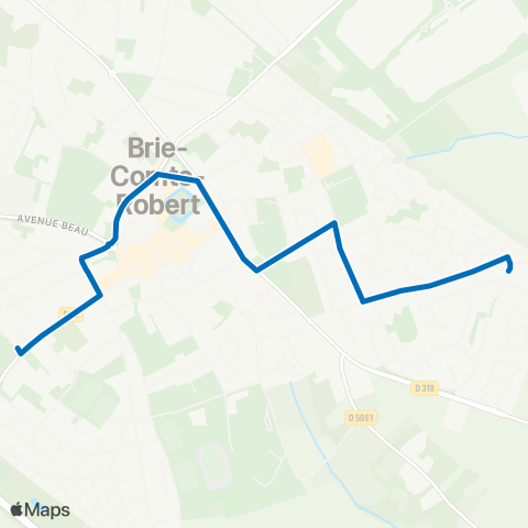 Île-de-France Mobilités Collège Arthur Chaussy <> Ambroise Paré map