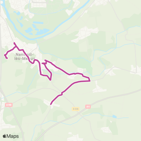 Île-de-France Mobilités Collège de la Dhuis <> Brinches map