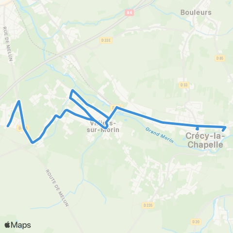 Île-de-France Mobilités Rond Point Rd436 <> Collège Mon Plaisir map