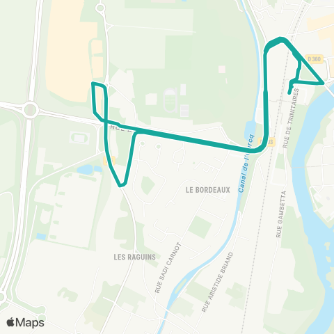 Île-de-France Mobilités Gare de Meaux (Quai 1) <> Gare de Meaux (Dépose) map