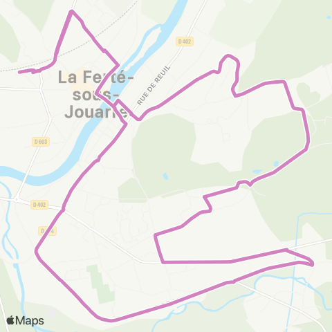 Île-de-France Mobilités Gare de la Ferté-sous-Jouarre (Quai A) <> Gare de la Ferté-sous-Jouarre (Quai I) map