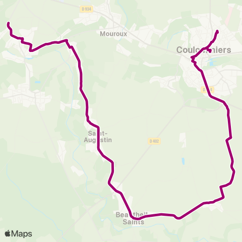 Île-de-France Mobilités La Villeneuve <> Cité Scolaire map