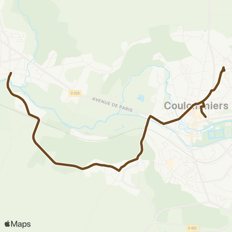 Île-de-France Mobilités Gambetta <> Place de la Mairie map