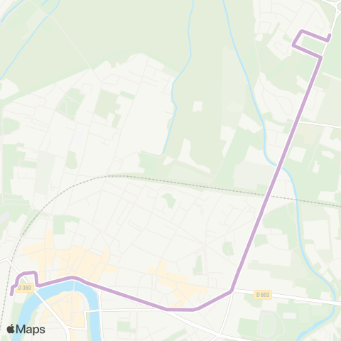Île-de-France Mobilités Gare de Meaux Quai 5 <> Musée de la Gde Guerre map