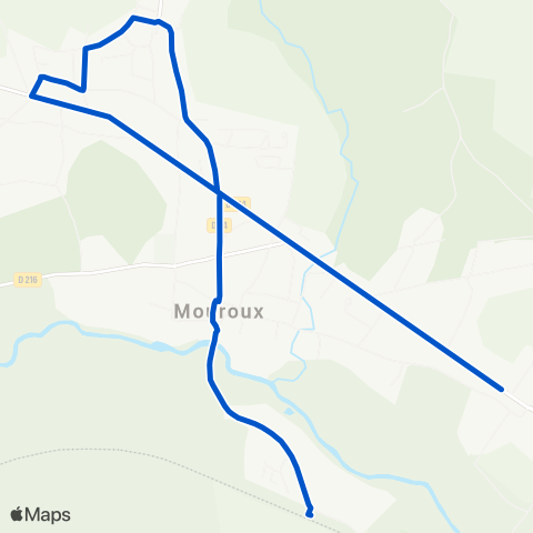 Île-de-France Mobilités Gare de Mouroux <> Mitheuil RD934 map