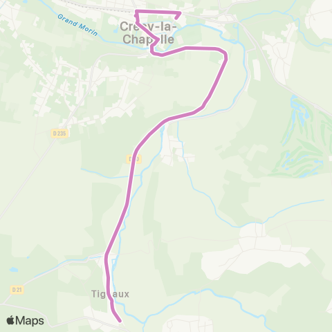 Île-de-France Mobilités Collège Mon Plaisir <> Cimetière map