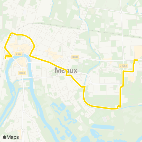 Île-de-France Mobilités Georges Claude <> Gare de Meaux (Dépose) map