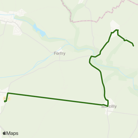 Île-de-France Mobilités Collège Nicolas Tronchon <> Nongloire map