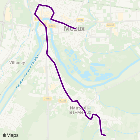 Île-de-France Mobilités Collège de la Dhuis <> La Roseraie map