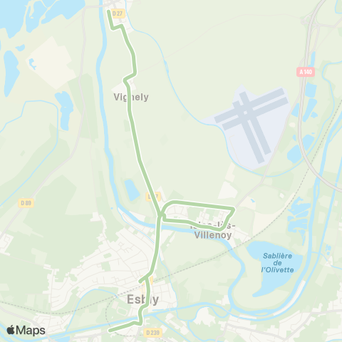 Île-de-France Mobilités Collège Louis Braille <> Rue des Prés map