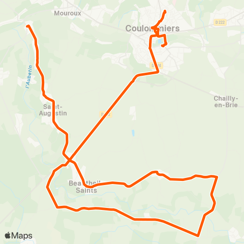 Île-de-France Mobilités Paradis <> Cité Scolaire map