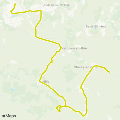 Île-de-France Mobilités Cité Scolaire Quai 1 <> Gare SNCF Quai 2 map