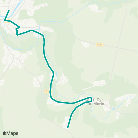 Île-de-France Mobilités Collège la Rochefoucauld (Quai e) <> Les Hameaux map