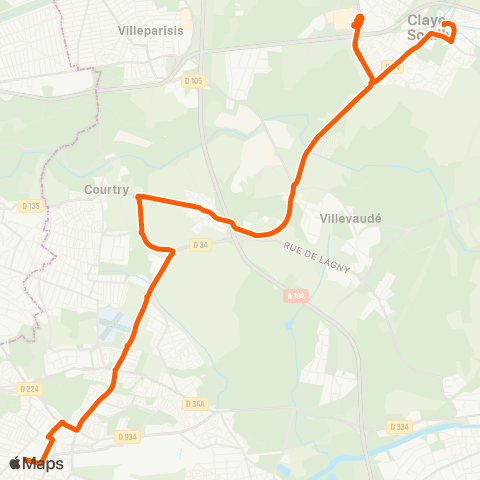 Île-de-France Mobilités Gare de Chelles - Gournay <> Mairie map