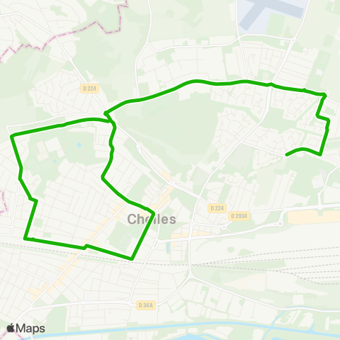 Île-de-France Mobilités Cité Scolaire <> Bois Madame map