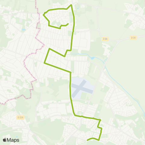 Île-de-France Mobilités Jacobsen <> Cité Scolaire map