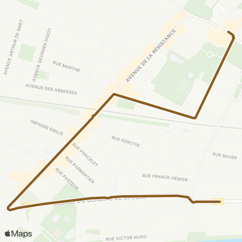Île-de-France Mobilités Mairie <> Vieux Moulin map