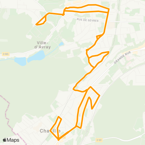 Île-de-France Mobilités Monastère <> Monastère map