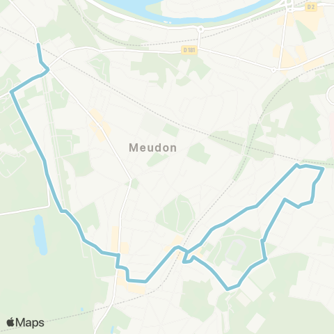 Île-de-France Mobilités Gare de Bellevue <> Val Fleury RER map