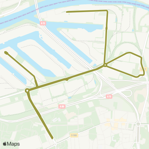 Île-de-France Mobilités Les Courtilles <> Les Courtilles map