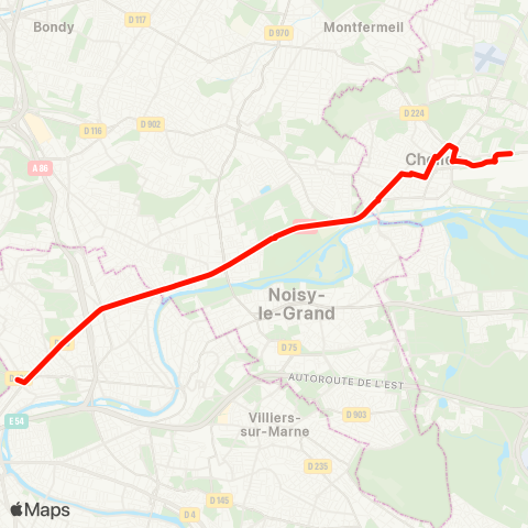 Île-de-France Mobilités Mairie <> Nogent-sur-Marne RER map