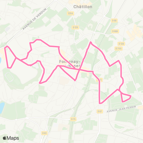 Île-de-France Mobilités Division Leclerc <> Division Leclerc map