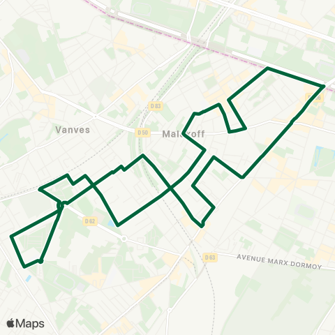 Île-de-France Mobilités Hôtel de Ville <> Hôtel de Ville map