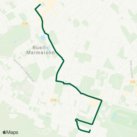 Île-de-France Mobilités Mairie <> Église de Buzenval map