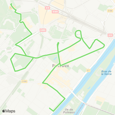 Île-de-France Mobilités Conservatoire-Pressensé <> Cimetière Nouveau map