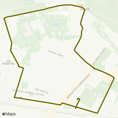 Île-de-France Mobilités Gare de Chelles - Gournay <> Gare de Chelles - Gournay map