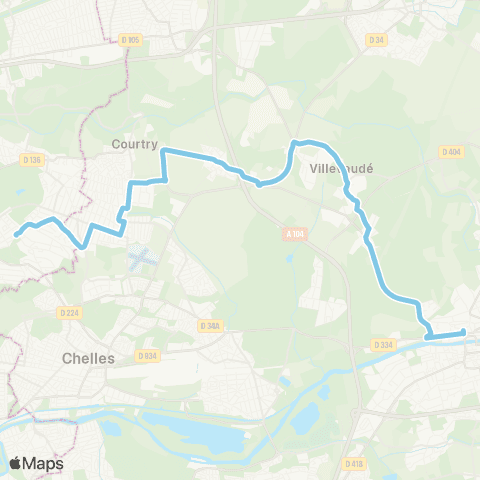 Île-de-France Mobilités Gare de Lagny Thorigny <> Hôp. de Montfermeil map