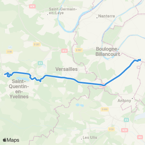 Île-de-France Mobilités Porte d'Orléans <> Prague map
